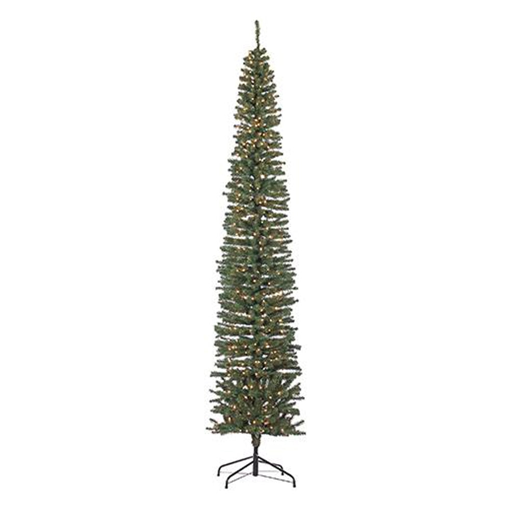 PINO NAVIDEÑO SLIM VERDE CON LUCES 304 CM