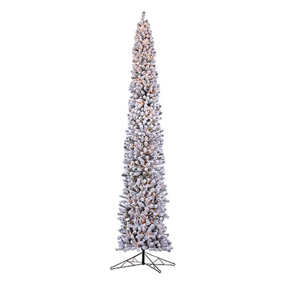 PINO NAVIDEÑO SLIM NEVADO CON LUCES 304 CM